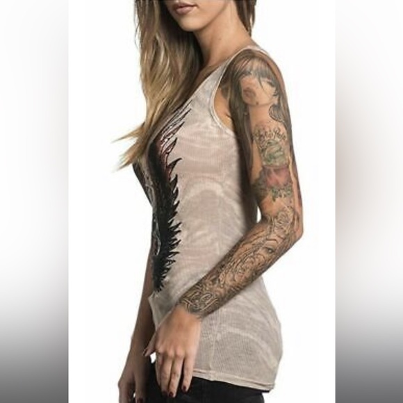 NWOT Sinful by Affliction Estrella Tank Top - Picture 3 of 11